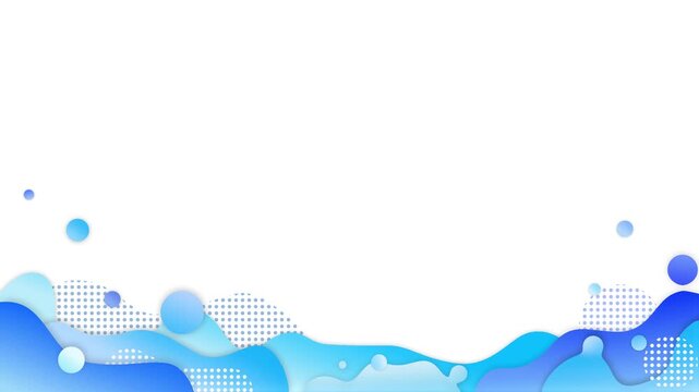 Liquid Blue Pastel Abstract Background &ndash; Soft Flowing Motion 4K