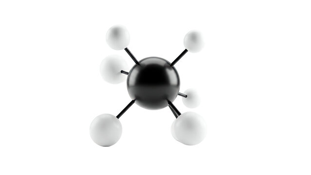 Methane molecule model