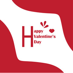 Happy valentines day design .