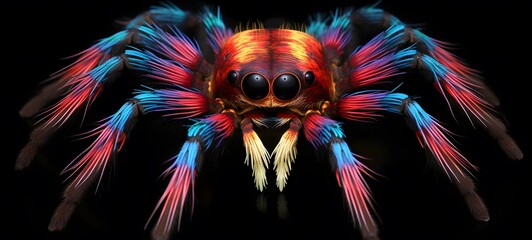 tarantula shaped matchstick carvin ,generative AI