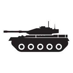 Fototapeta premium military tank vector silhouette clip art logo design illustration icon collection