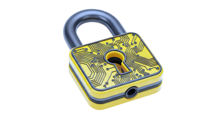 Padlock with circuit board design