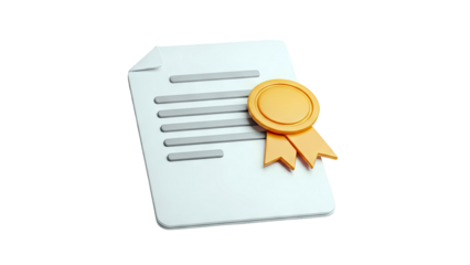 Certificate with Golden Seal