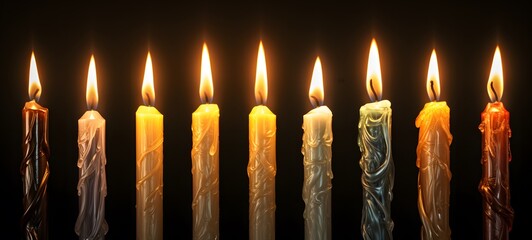 candle shaped matchstick carving ,generative AI