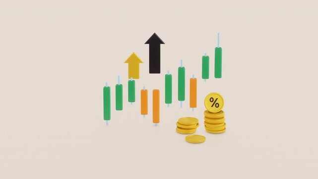 vector illustration of business graph