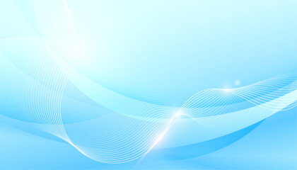 smooth curvy dynamic lines backdrop for business presentation