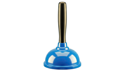 Blue Plunger with Black Handle