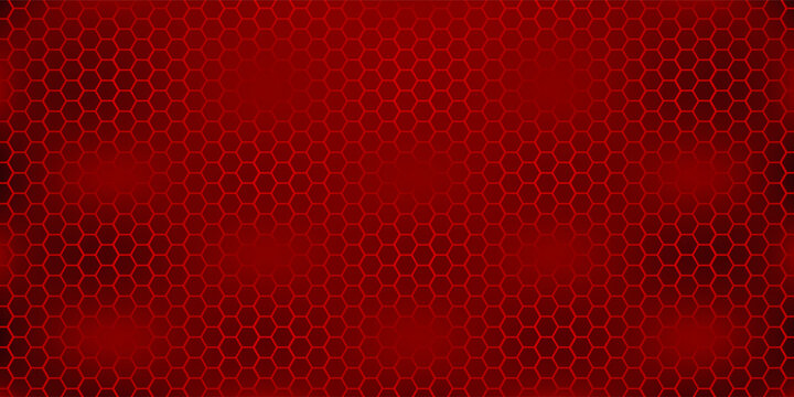 Abstract red steel mesh background with red glowing lines with free space for design. Modern technology innovation concept background.