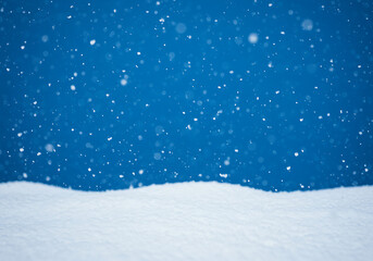 winter landscape with snow