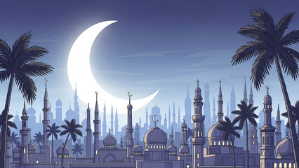 Serene night in the city of domes