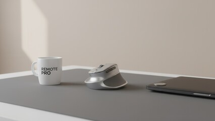 Modern and ergonomic home office setup for remote professionals featuring essential tech tools