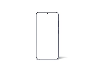 Blue Smartphone 3D Render Isolated White for Mockup 1