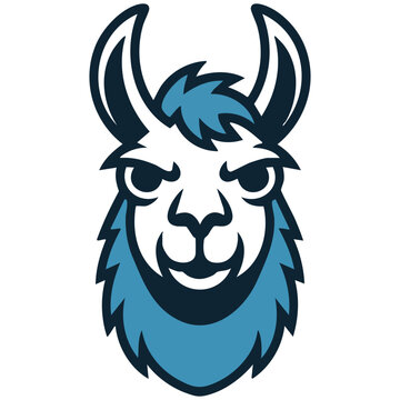 Llama vector icon editable for commercial work isolated on white background