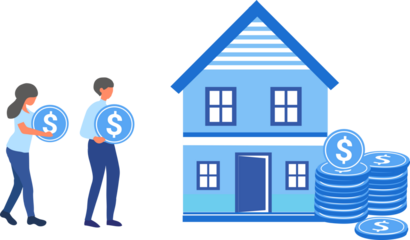  Planning savings money to buy a house, real estate and mortgage. Property investment 