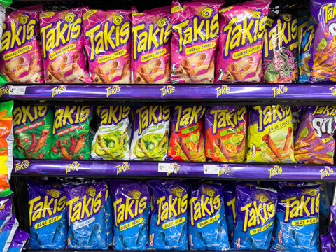 Takis Tortilla Chips Assorted Flavors Retail Shelf