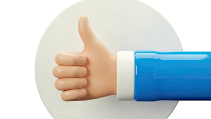 3D Thumbs Up Icon