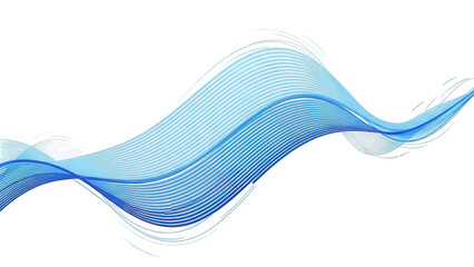 Dynamic blue wave pattern on black background for tech designs