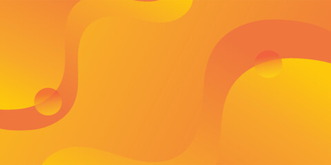 Waves and Orange Yellow Gradient. Futuristic technology concept