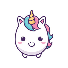 Fototapeta premium Adorable Cartoon Unicorn Illustration