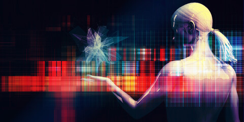 AI Data Analytics Background for Corporate Intelligence