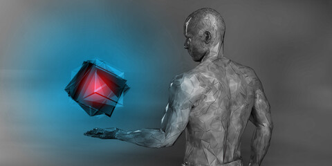 Depression In Digital Age Through Geometric Symbolism