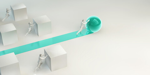 Green Path Success Among Challenging White Blocks