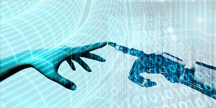 Human Machine Interface Technology Connection Innovation Concept