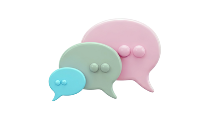 3D Speech Bubbles Icons