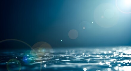 abstract blue background with reflection