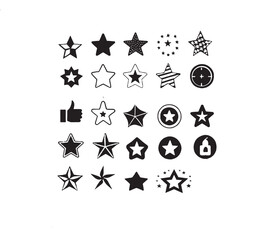 set of abstract vector ster icons with symbols and decorative elements © Tonmoy