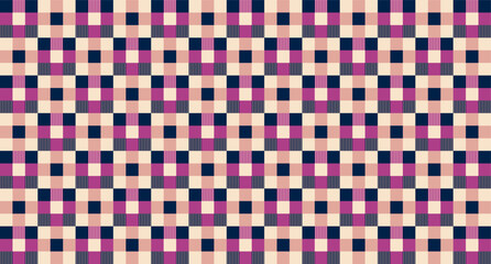 Fototapeta premium Vibrant Multicolor Checkered Grid Design