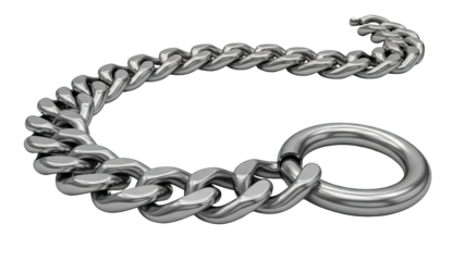 Silver Chain with Ring