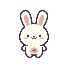 Adorable Cartoon Bunny Illustration