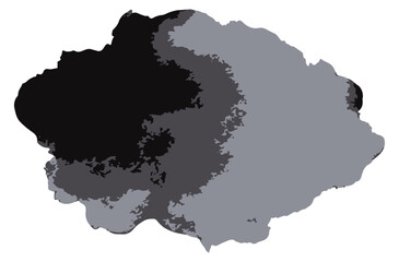 Grayscale Paint Blob Abstract Texture
