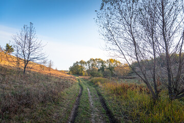 Obraz premium Autumn sunset