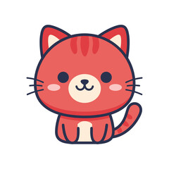 Adorable Cartoon Cat Illustration