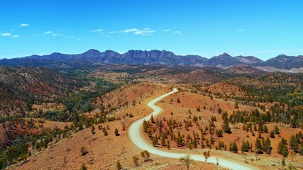 Bunyeroo Valley. Lookout. Wilpena Pound. Flinders Ranges. Australia.