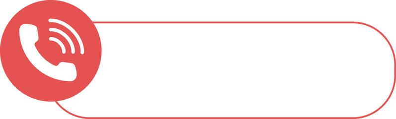 Phone Number Label - Contact Us Phone for Customer Service, Support, Call Center and Communication Vector