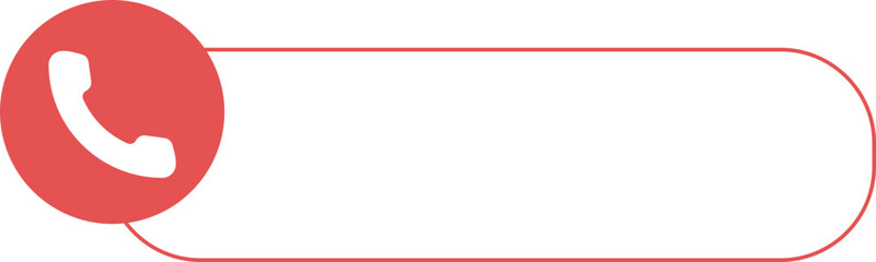 Phone Number Label - Contact Us Phone for Customer Service, Support, Call Center and Communication Vector