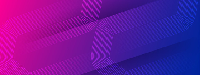 Purple and blue layered geometric lines creating a sleek and modern abstract background with depth