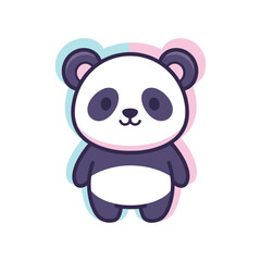Adorable Cartoon Panda Bear Illustration