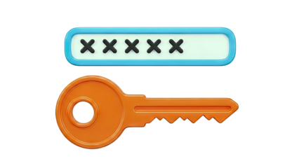 Password Input Field and Key Icon