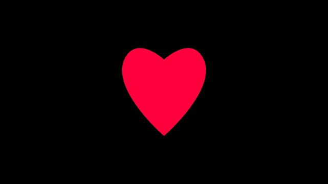 Breaking heart on black background. heart break video. valentine's day and mother's day. breakup sign and feeling sad