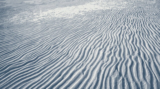 wavy sand patterns on beach shore