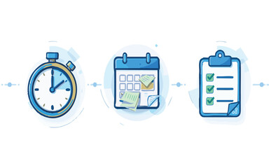 vector illustration of a stopwatch