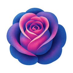 Fototapeta premium PNG Vibrant gradient rose illustration