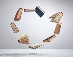 Books Orbiting in a Circle