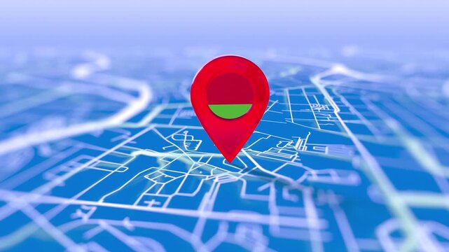 Belarus Flag Pin Location On Digital Map Revealing By Cloth