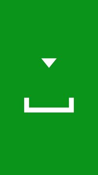 Download and Upload button animation on green background. Full HD. 4K