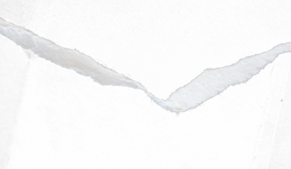 Realistic Torn Paper Edges. Ripped pieces of white paper strips. Isolated Objects For Graphic Design.